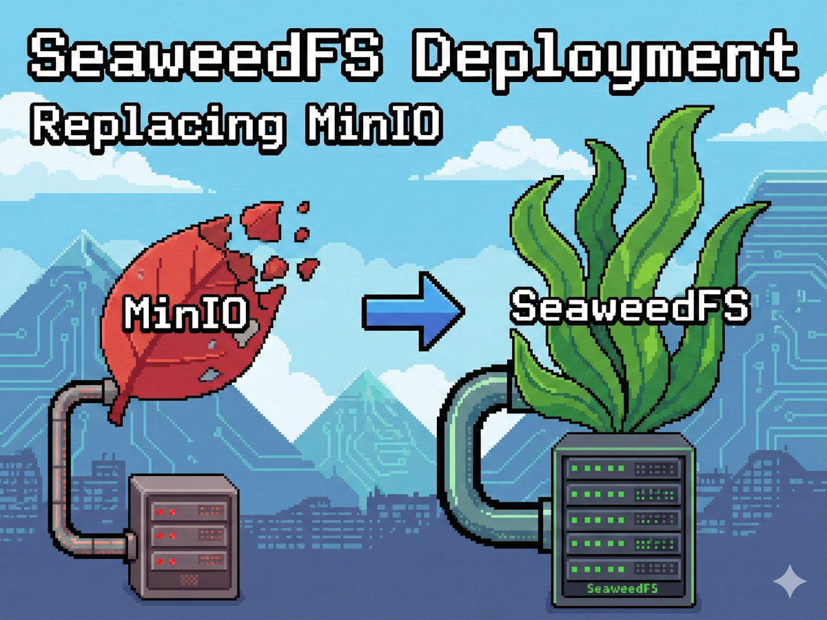 寻求miniO的替代品－seaweedFS