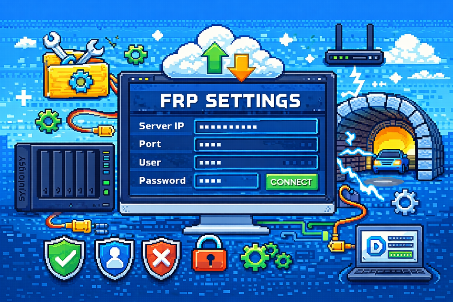 腾讯云安装frp端口问题