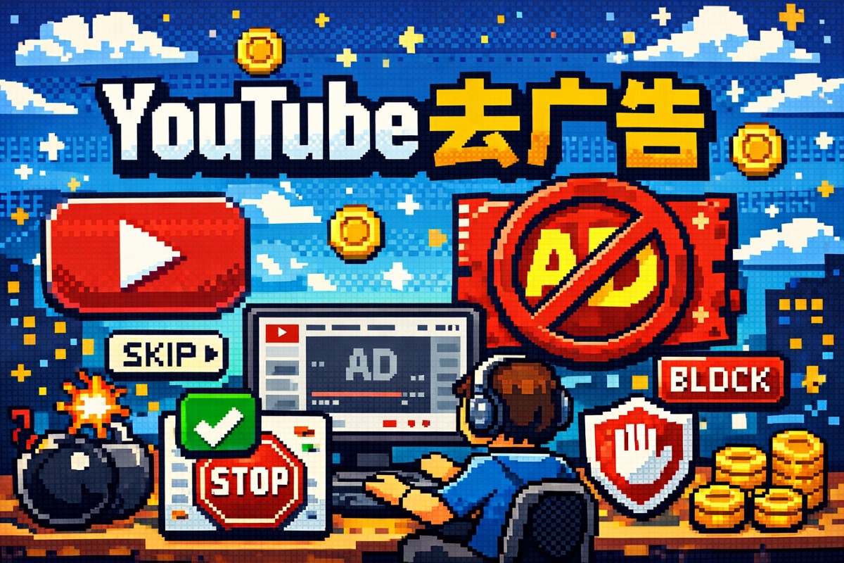 YouTube去广告方法的一些方法