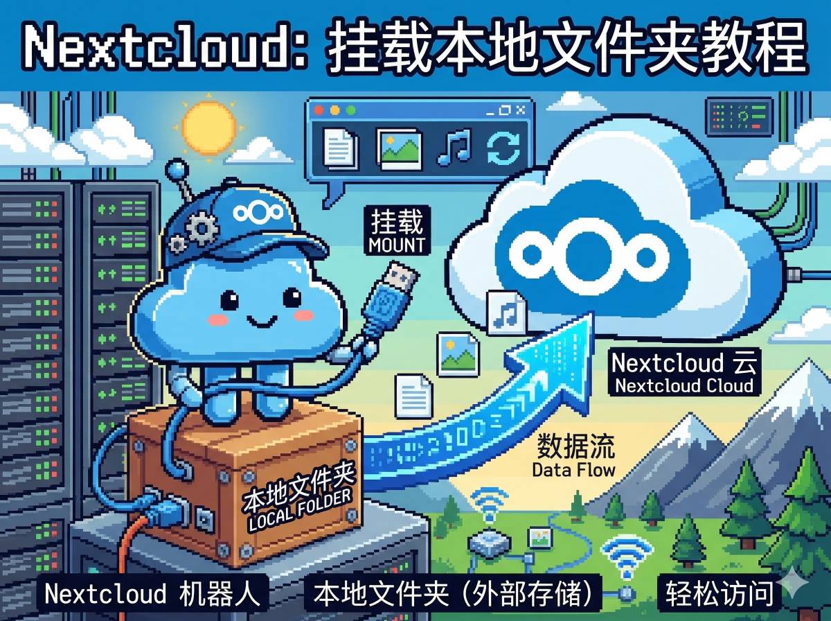 nextcloud挂载本地文件夹问题