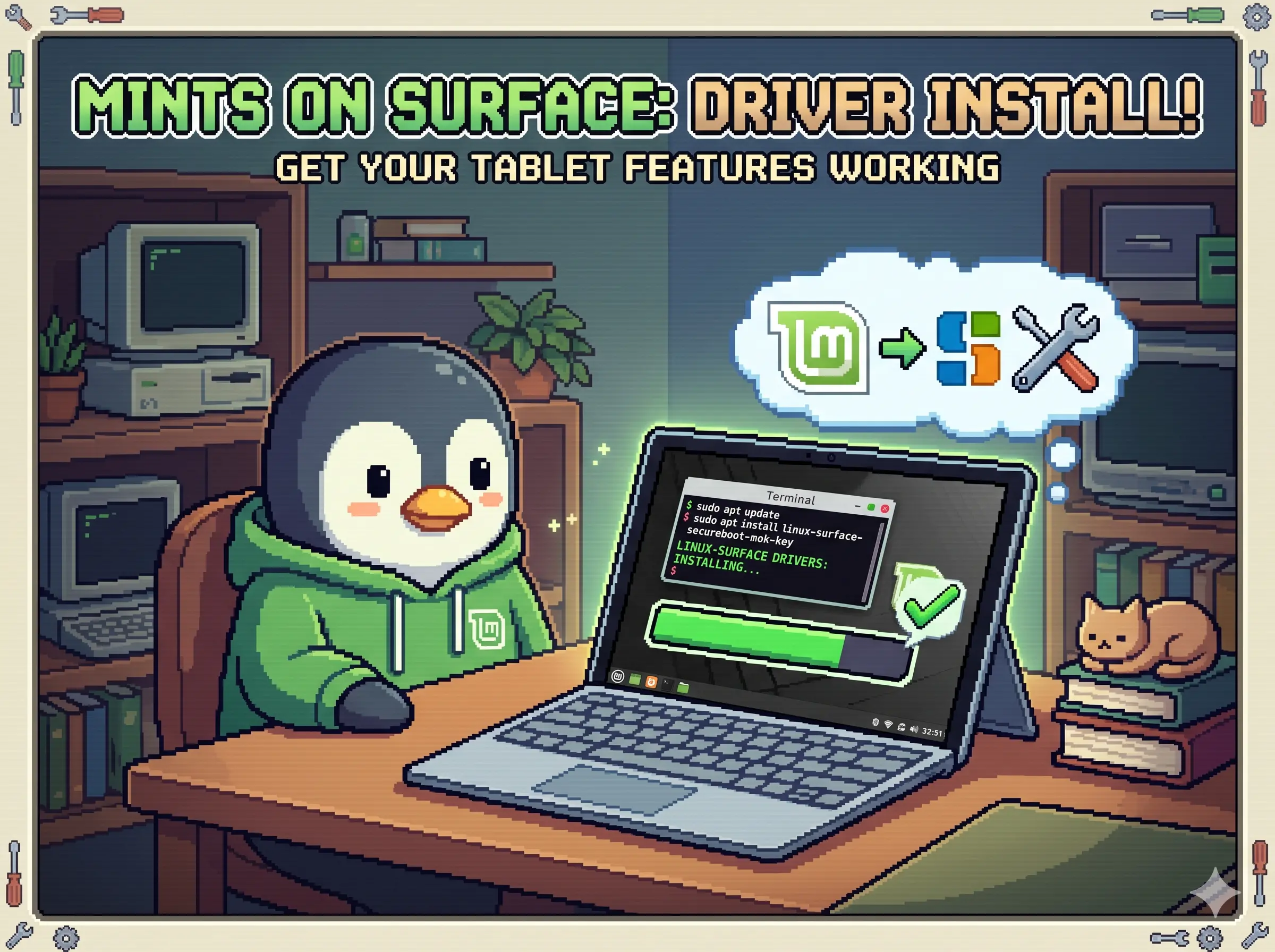 linux-mint系统安装surface电脑驱动